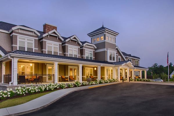 Elegant exterior of The Residences at Salem Woods