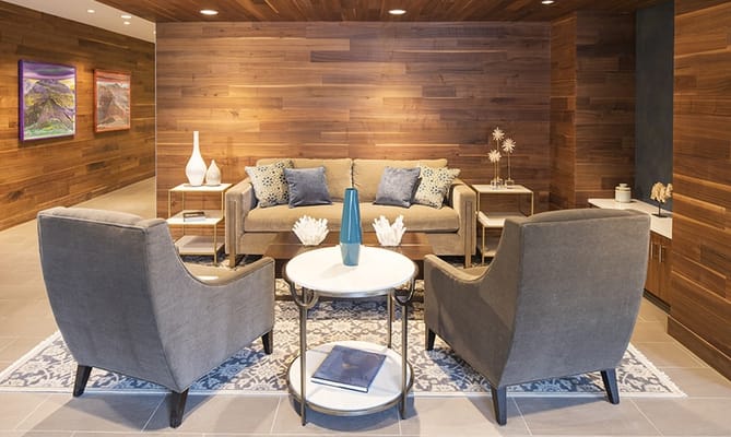 Cozy common area with seating and decor