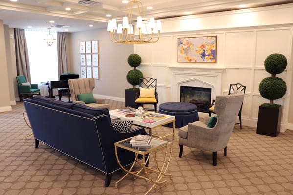 Cozy common area with seating and decor