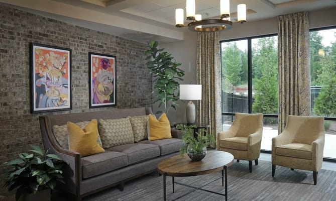 Interior common area with seating and decor