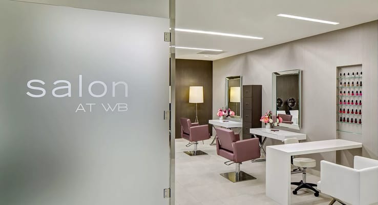 Interior view of a salon in the facility