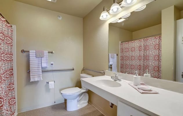 Bright and accessible bathroom with modern fixtures