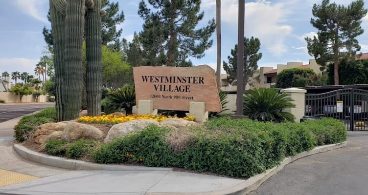 Entrance sign for Westminster Village facility