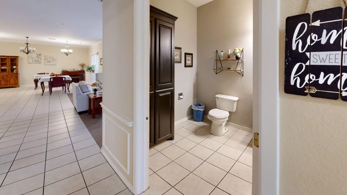 Interior view of a cozy living space in the facility