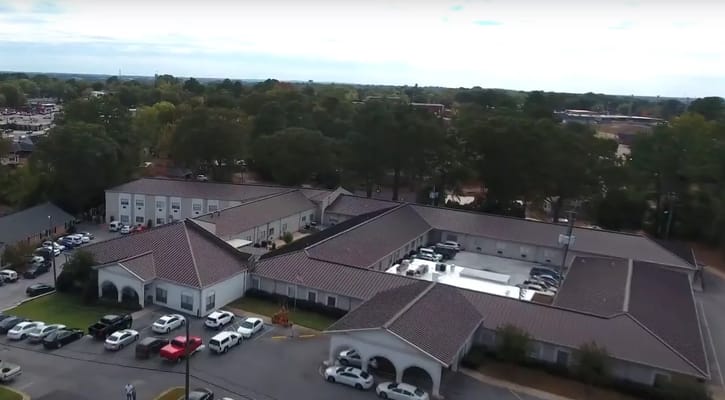 Aerial view of Glen Haven Health and Rehabilitation facility