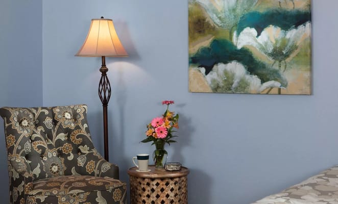 Cozy corner in a beautifully decorated room