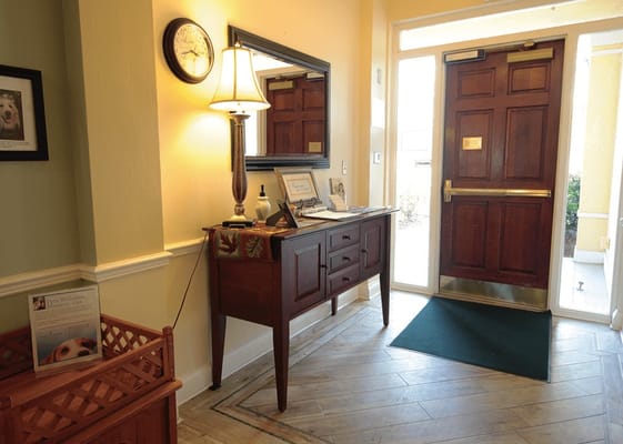 Lobby area with furniture and welcoming decor