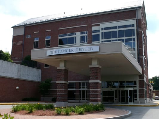 Front view of the Cancer Center building