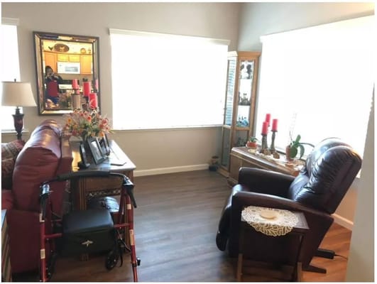 Cozy interior living space with seating and decor