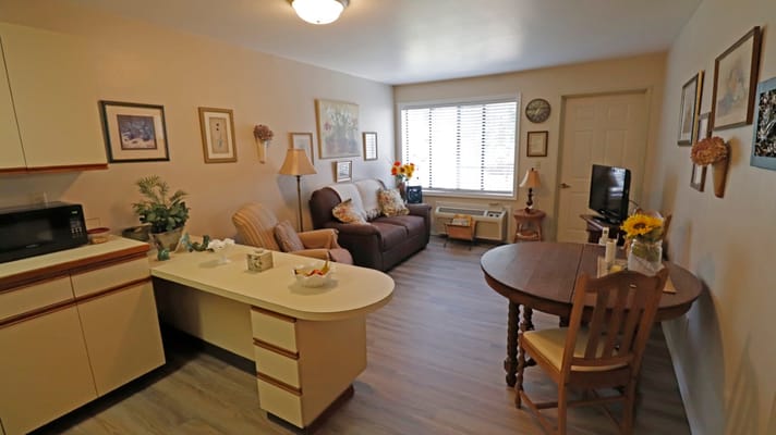 Cozy interior view of a resident's apartment