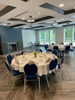 Dining room set up for a special occasion