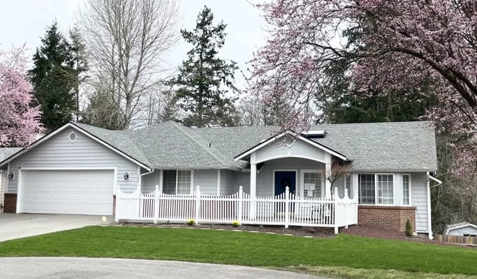 Exterior view of a residential senior living facility