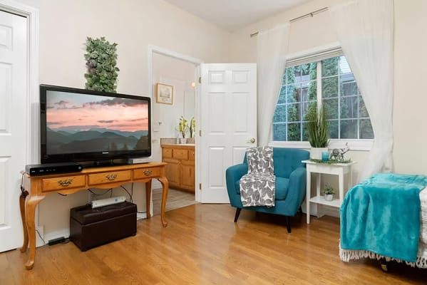 Cozy interior of a resident’s common area