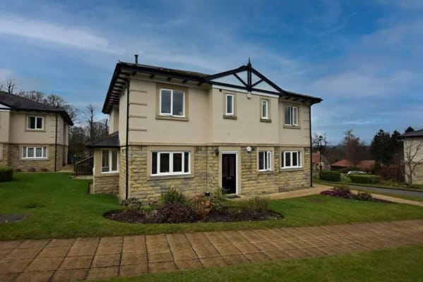 Exterior view of a retirement village building
