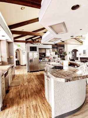 Interior view of a kitchen area in the facility