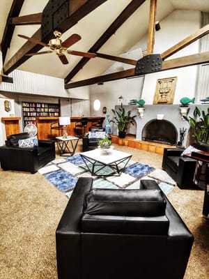 Interior common area with seating and decor