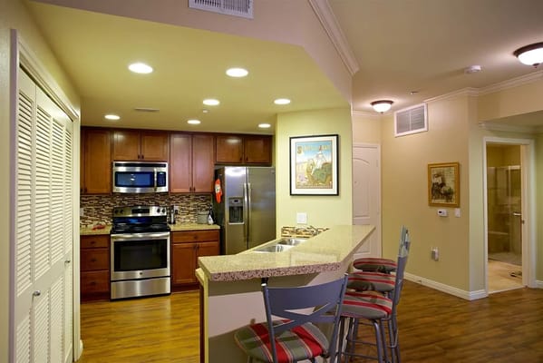 Interior view of a kitchen space in the facility