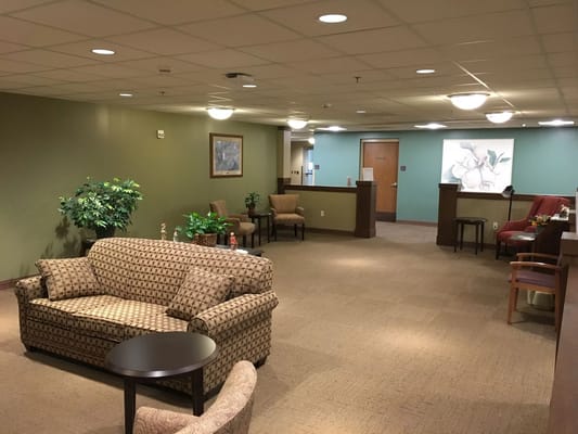 Common area in a senior living facility