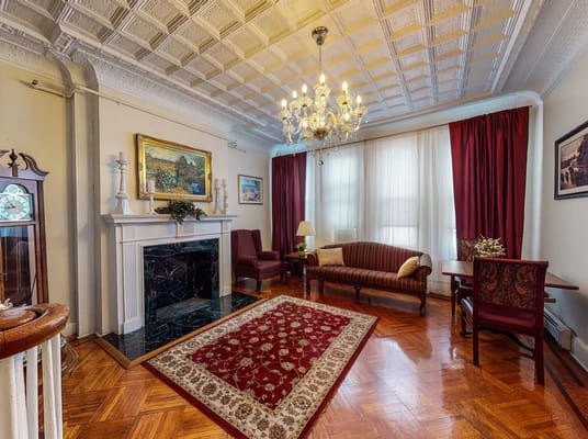 Cozy sitting area in a senior living facility