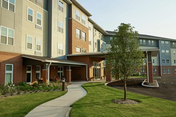 Exterior view of the entrance at Silver Birch of Hammond