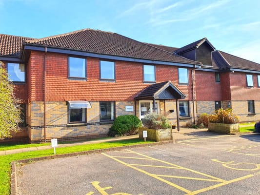 Front view of Serene Care senior living facility