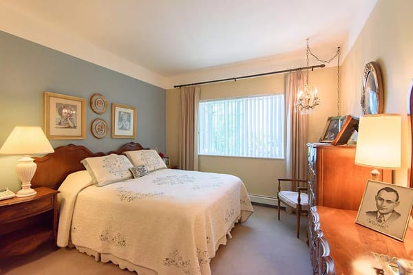 Comfortable private resident room with elegant decor