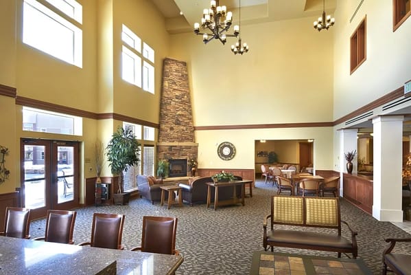 Interior view of a spacious common area