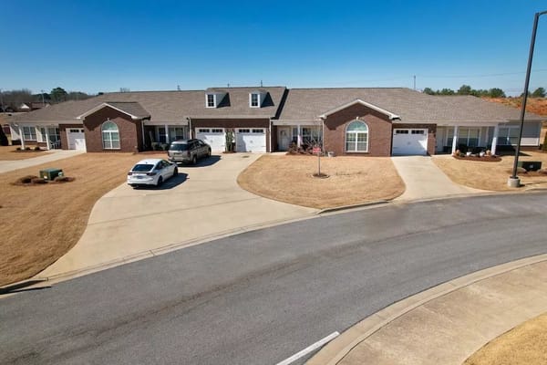 View of the facility's exterior and parking area