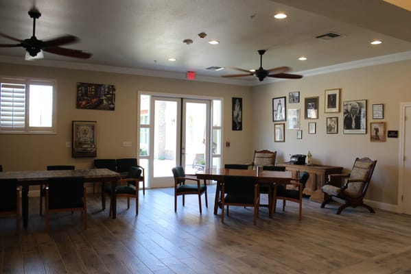 Interior common area with seating and decor