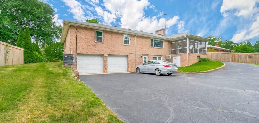 Exterior view of a senior care facility building
