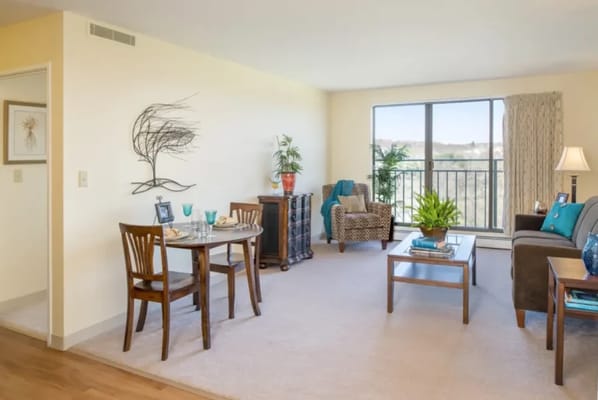 Bright and inviting interior of a resident's living space