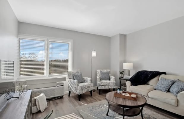 Bright and cozy common living area