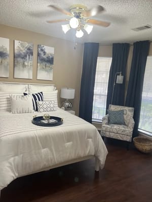 Cozy, well-decorated private resident room