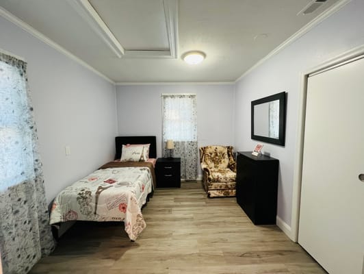 Private room in an assisted living facility