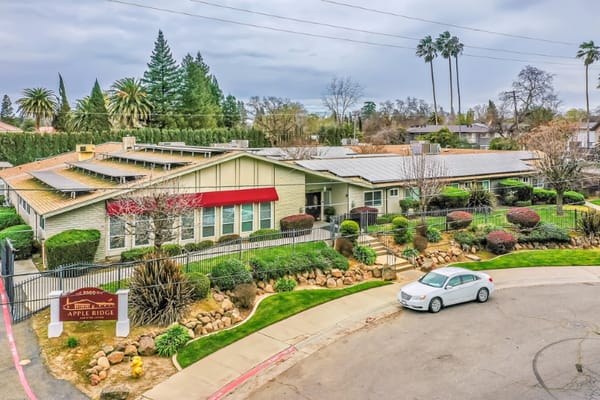 Exterior view of Apple Ridge Assisted Living facility