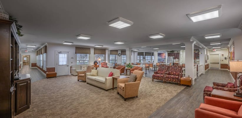 Interior common area with seating and decor