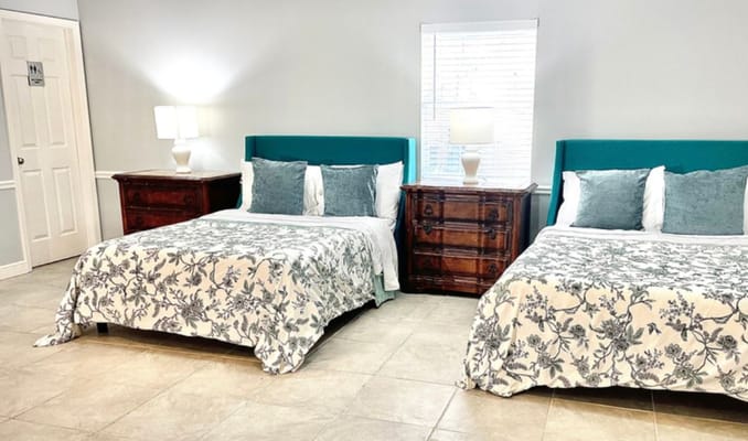 Cozy interior view of a shared resident room