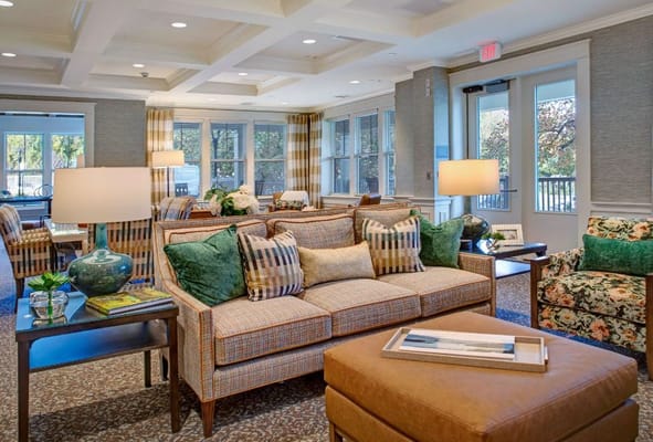 Cozy common area with comfortable seating and decor