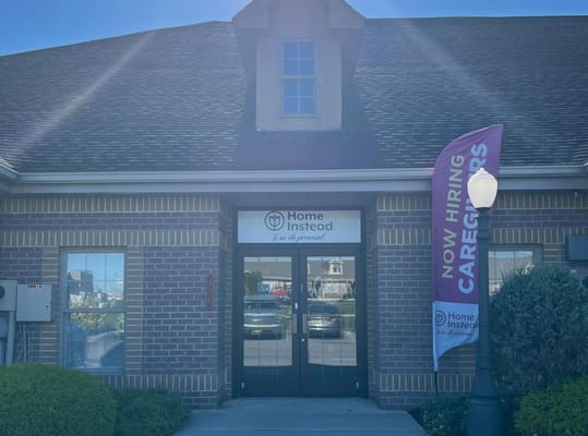 Exterior view of the Home Instead facility entrance