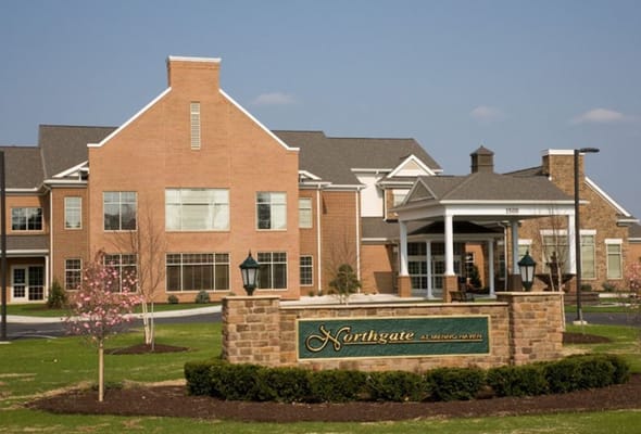 Exterior view of Northgate assisted living facility