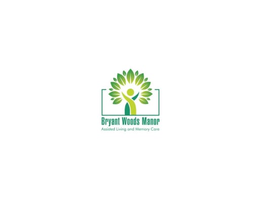 Logo of Bryant Woods Manor with tree symbol