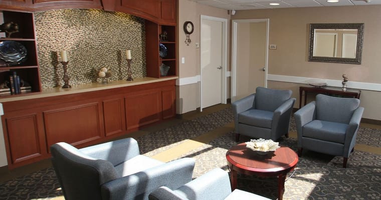 Cozy lounge area with comfortable seating