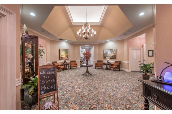 Interior view of the lobby at Benton House