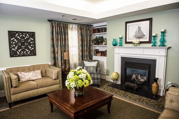 Comfortable lounge area with seating and decor