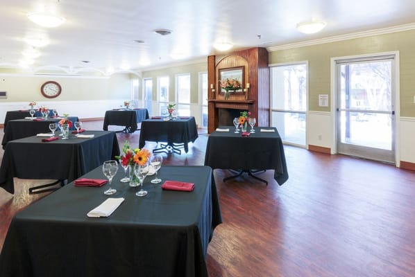 Dining room set up for a special occasion