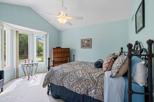 Cozy and well-decorated resident room with natural light