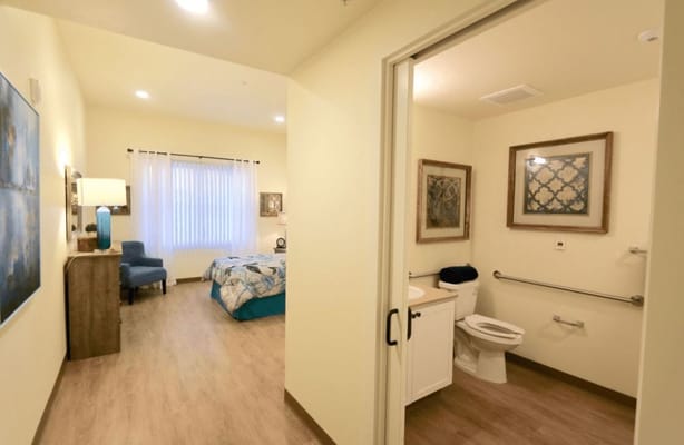 Interior view of a resident room