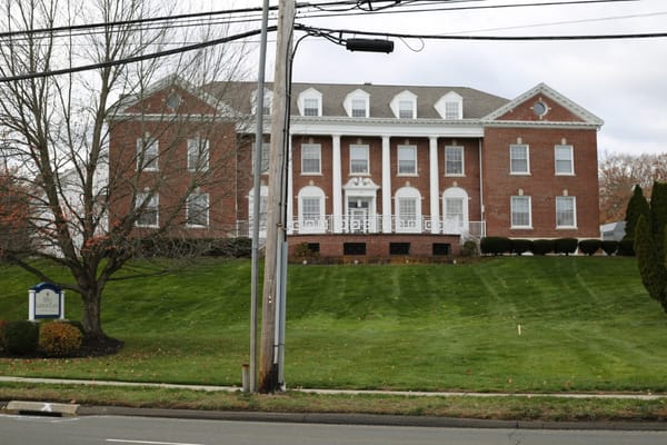 Exterior view of a senior living facility building