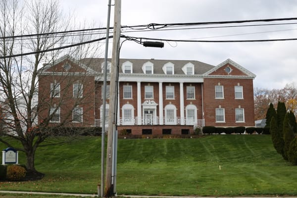 Exterior view of a nursing home facility building