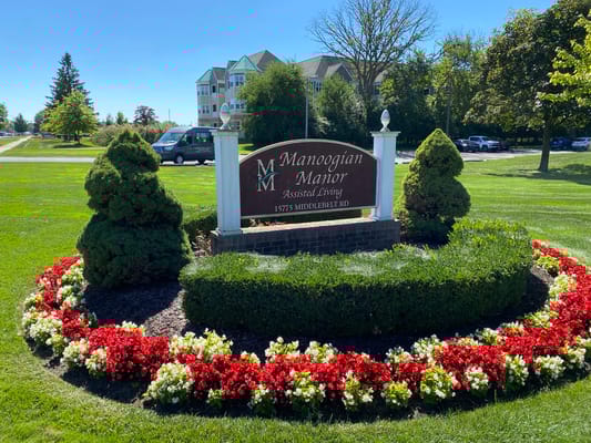 Signage for Manoogian Manor assisted living facility
